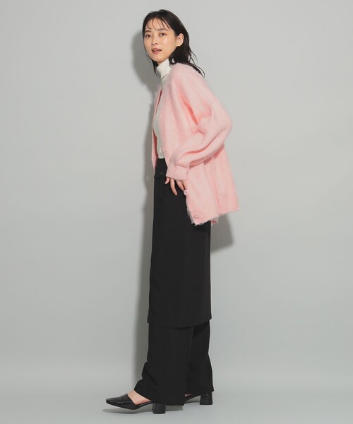 Ray BEAMS（レイビームス）の「ソフト シャギー Vネック カーディガン（カーディガン/ボレロ・レディース・ピンク/ライトグレー/グリーン系その他2・ONE SIZE）」の16枚目の写真