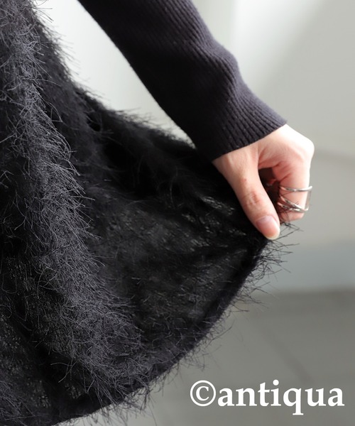 セール】ダブルジップシャギーベスト（ベスト）｜antiqua（アンティカ