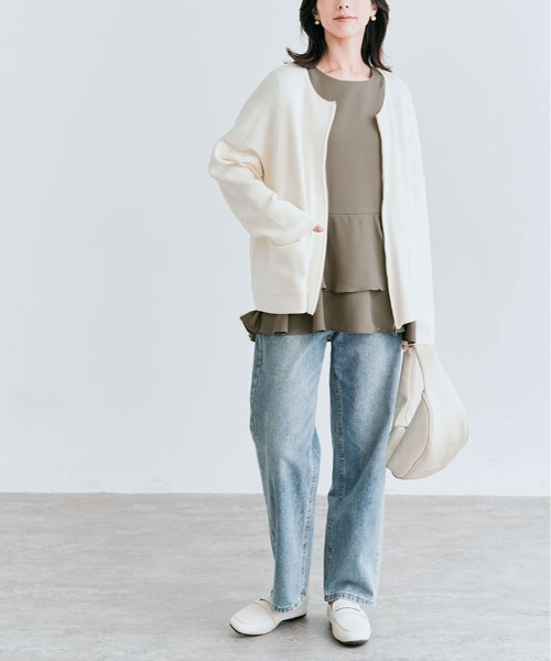 kirakiraShop(キラキラショップ)の「ティアード フリル ペプラム ブラウス(シャツ/ブラウス・レディース・ホワイト/モカ/ブラック/アイボリー・M/L)」の22枚目の写真
