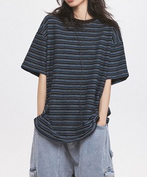 【GENXDER】ルーズストライプTシャツ (SS)