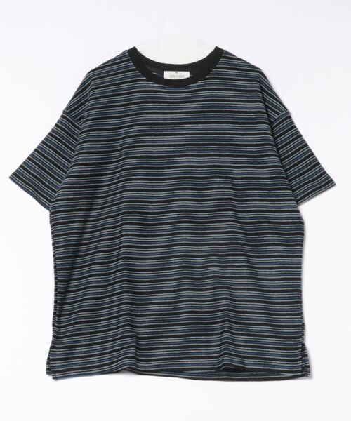 GENXDER(ノンジェンダー)の「【GENXDER】ルーズストライプTシャツ (SS)(Tシャツ/カットソー・メンズ・ブラック/ホワイト/ブルー・MEDIUM/LARGE/X-LARGE)」の17枚目の写真