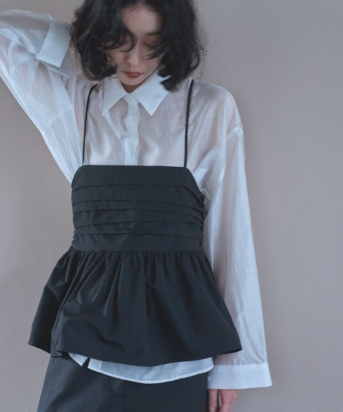 marjour（マージュール）の「SHEER SHIRTS（シャツ/ブラウス・レディース・オフホワイト/カーキ・M）」の7枚目の写真