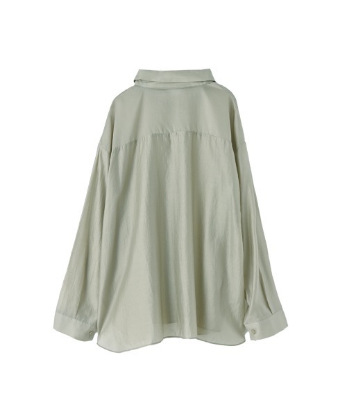 marjour（マージュール）の「SHEER SHIRTS（シャツ/ブラウス・レディース・オフホワイト/カーキ・M）」の12枚目の写真