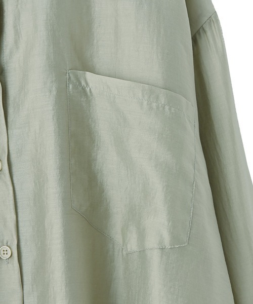 marjour（マージュール）の「SHEER SHIRTS（シャツ/ブラウス・レディース・オフホワイト/カーキ・M）」の15枚目の写真