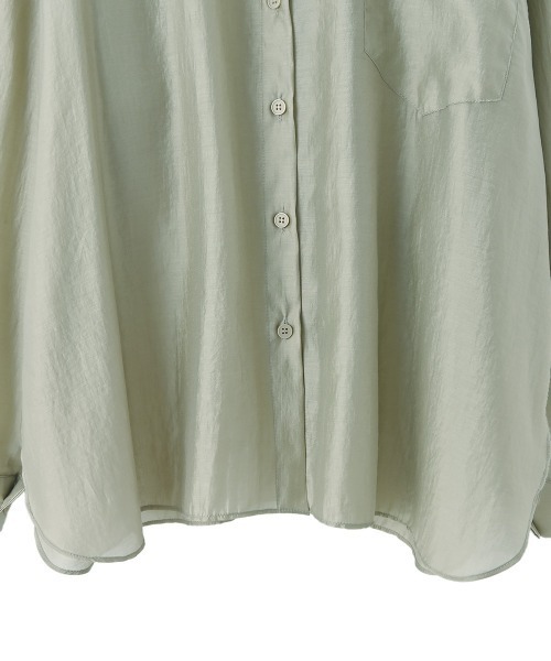 marjour（マージュール）の「SHEER SHIRTS（シャツ/ブラウス・レディース・オフホワイト/カーキ・M）」の16枚目の写真