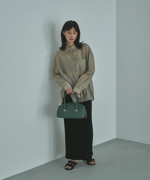 marjour（マージュール）の「SHEER SHIRTS（シャツ/ブラウス・レディース・オフホワイト/カーキ・M）」の20枚目の写真