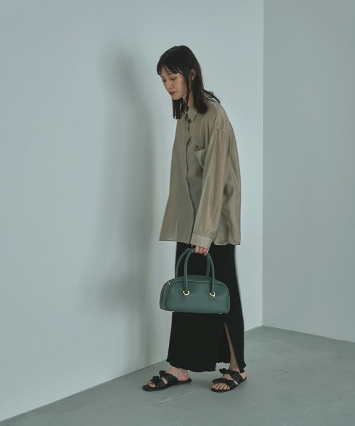 marjour（マージュール）の「SHEER SHIRTS（シャツ/ブラウス・レディース・オフホワイト/カーキ・M）」の22枚目の写真