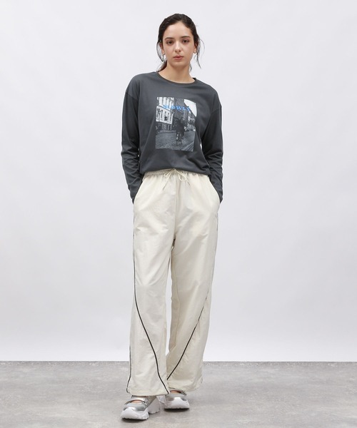 LAKOLE（ラコレ）の「アソートフォトプリント長袖T / 148086（Tシャツ/カットソー・レディース・オフホワイト/チャコール/ピンク・MEDIUM/SMALL）」の12枚目の写真