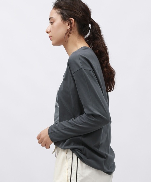 LAKOLE（ラコレ）の「アソートフォトプリント長袖T / 148086（Tシャツ/カットソー・レディース・オフホワイト/チャコール/ピンク・MEDIUM/SMALL）」の15枚目の写真