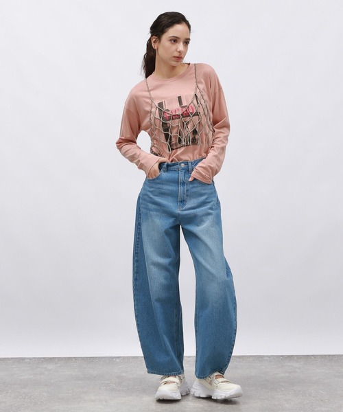 LAKOLE（ラコレ）の「アソートフォトプリント長袖T / 148086（Tシャツ/カットソー・レディース・オフホワイト/チャコール/ピンク・MEDIUM/SMALL）」の16枚目の写真