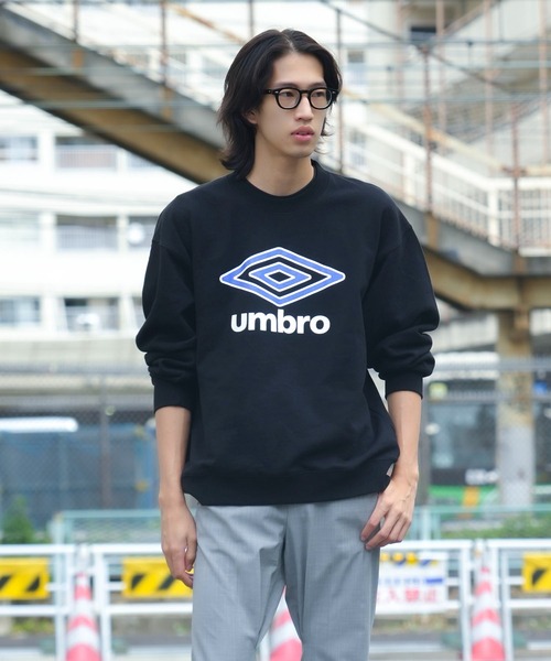 Umbro ネイビー トレーナー ロゴ入り セール】【UMBRO/アンブロ】裏毛ブランドロゴスウェットトレーナー