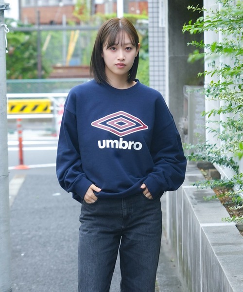 セール】【UMBRO/アンブロ】裏毛ブランドロゴスウェットトレーナー