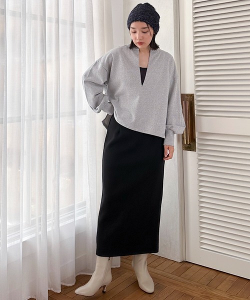 Doux archives（ドゥアルシーヴ）の「ＵＳコットンスキッパースウェット（スウェット・レディース・オフホワイト/グレー/ブラック/ネイビー・38）」の18枚目の写真