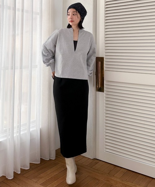 Doux archives（ドゥアルシーヴ）の「ＵＳコットンスキッパースウェット（スウェット・レディース・オフホワイト/グレー/ブラック/ネイビー・38）」の22枚目の写真