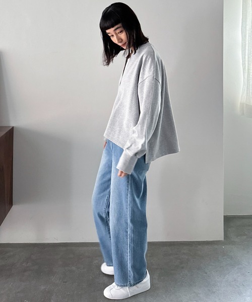 Doux archives（ドゥアルシーヴ）の「ＵＳコットンスキッパースウェット（スウェット・レディース・オフホワイト/グレー/ブラック/ネイビー・38）」の5枚目の写真