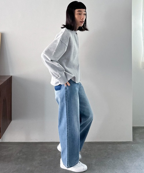 Doux archives（ドゥアルシーヴ）の「ＵＳコットンスキッパースウェット（スウェット・レディース・オフホワイト/グレー/ブラック/ネイビー・38）」の7枚目の写真