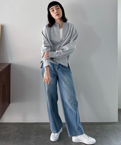 Doux archives（ドゥアルシーヴ）の「ＵＳコットンスキッパースウェット（スウェット・レディース・オフホワイト/グレー/ブラック/ネイビー・38）」の8枚目の写真