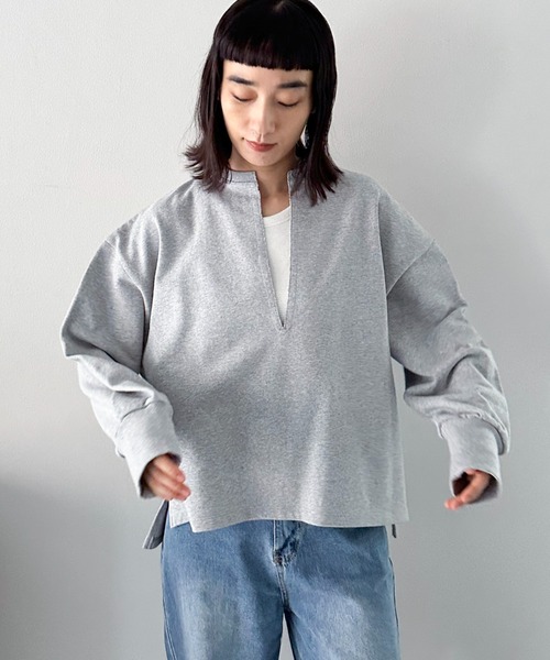 Doux archives（ドゥアルシーヴ）の「ＵＳコットンスキッパースウェット（スウェット・レディース・オフホワイト/グレー/ブラック/ネイビー・38）」の14枚目の写真