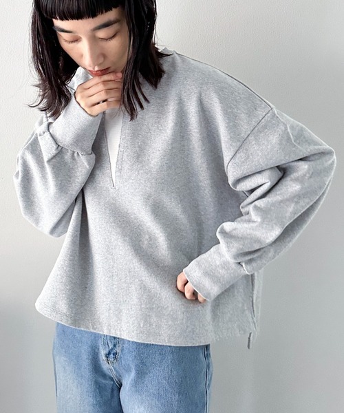 Doux archives（ドゥアルシーヴ）の「ＵＳコットンスキッパースウェット（スウェット・レディース・オフホワイト/グレー/ブラック/ネイビー・38）」の16枚目の写真