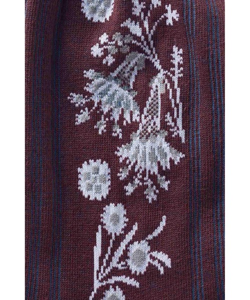 MEDE19F（メデジュウキュウ）の「ＫＣＩ×ＭＥＤＥ１９Ｆ　衣裳柄ソックス〈アメリカンブラウン〉（ソックス/靴下・レディース・ブラウン・ONE SIZE）」の3枚目の写真