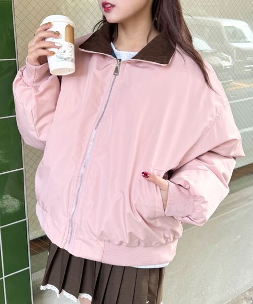 SOLLON.（ソルロン）の「チェック柄リバーシブル中綿ジャケット