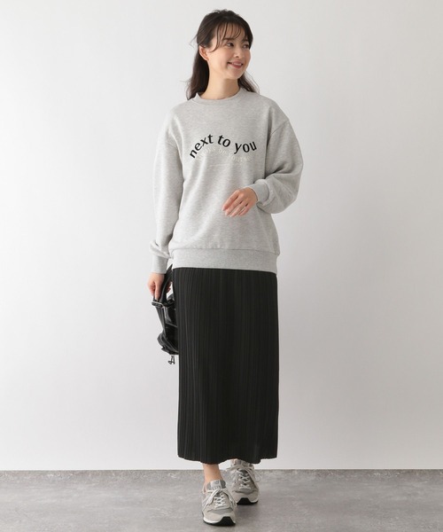 GLOBAL WORK Smile Seed Store(グローバルワーク スマイルシードストア)の「Iラインプリーツスカート/161583(スカート・レディース・チャコール/グレー系その他/グリーン/ブラック/ライトブラウン/グレー系その他2・FREE)」の8枚目の写真