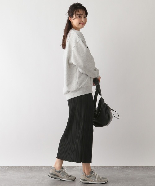 GLOBAL WORK Smile Seed Store(グローバルワーク スマイルシードストア)の「Iラインプリーツスカート/161583(スカート・レディース・チャコール/グレー系その他/グリーン/ブラック/ライトブラウン/グレー系その他2・FREE)」の9枚目の写真