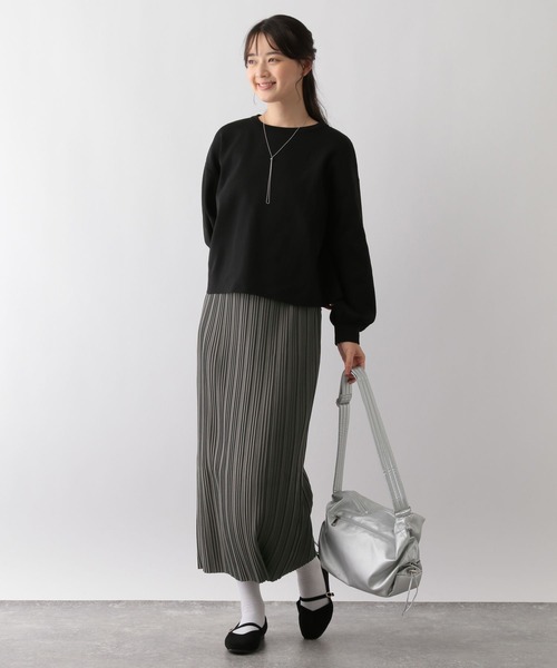 GLOBAL WORK Smile Seed Store(グローバルワーク スマイルシードストア)の「Iラインプリーツスカート/161583(スカート・レディース・チャコール/グレー系その他/グリーン/ブラック/ライトブラウン/グレー系その他2・FREE)」の16枚目の写真