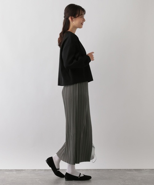 GLOBAL WORK Smile Seed Store(グローバルワーク スマイルシードストア)の「Iラインプリーツスカート/161583(スカート・レディース・チャコール/グレー系その他/グリーン/ブラック/ライトブラウン/グレー系その他2・FREE)」の17枚目の写真
