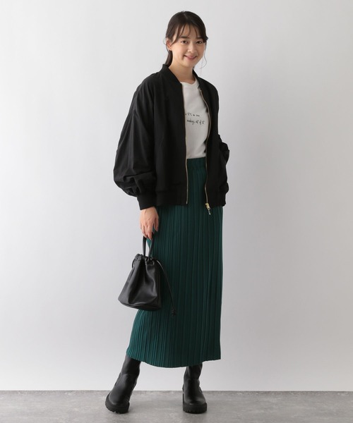 GLOBAL WORK Smile Seed Store(グローバルワーク スマイルシードストア)の「Iラインプリーツスカート/161583(スカート・レディース・チャコール/グレー系その他/グリーン/ブラック/ライトブラウン/グレー系その他2・FREE)」の20枚目の写真