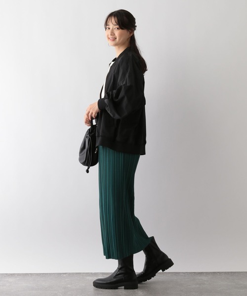 GLOBAL WORK Smile Seed Store(グローバルワーク スマイルシードストア)の「Iラインプリーツスカート/161583(スカート・レディース・チャコール/グレー系その他/グリーン/ブラック/ライトブラウン/グレー系その他2・FREE)」の22枚目の写真