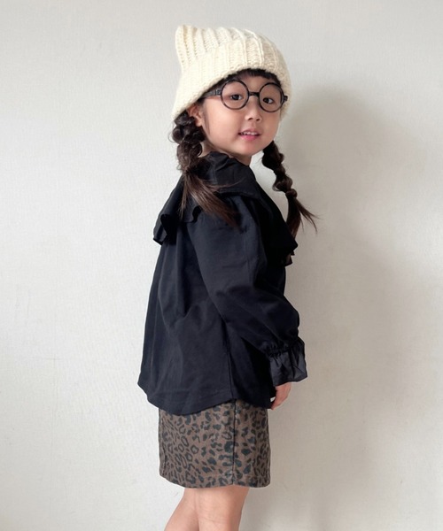 CIAOPANIC TYPY（チャオパニックティピー）の「【KIDS】フリルキャンディースリーブトップス（Tシャツ/カットソー・キッズ・ブラック/ホワイト・XX-LARGE/X-LARGE/LARGE/MEDIUM/SMALL）」の10枚目の写真