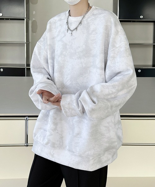 FVLMEN（フルメン）の「【FVLMEN】marble pigment design sweat