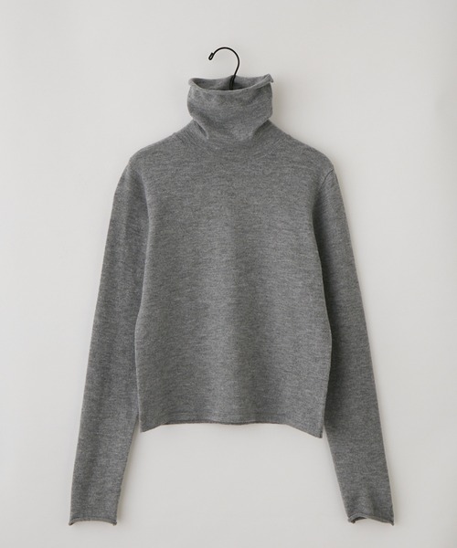 レイヤードリブトップス IRREGULAR NECK LAYERED TOPS/イレギュラーネックレイヤード