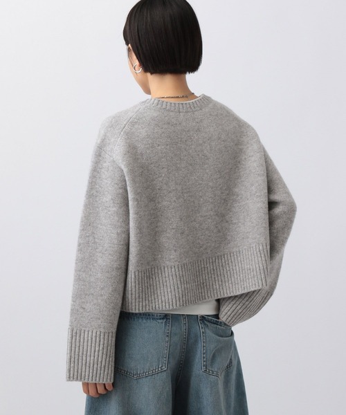 A part by（アパートバイ）の「カシミヤコンショートプルオーバーニット（ニット/セーター・レディース・アイボリー/ネイビー/オレンジ/ライトグレー・FREE）」の10枚目の写真