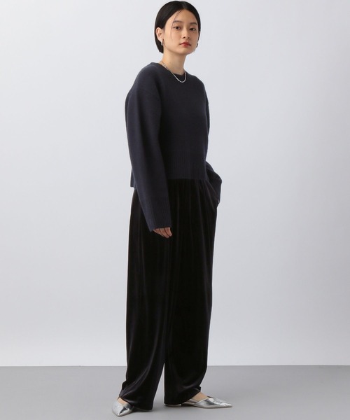 A part by（アパートバイ）の「カシミヤコンショートプルオーバーニット（ニット/セーター・レディース・アイボリー/ネイビー/オレンジ/ライトグレー・FREE）」の21枚目の写真