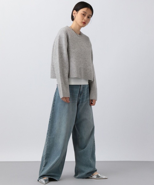 A part by（アパートバイ）の「カシミヤコンショートプルオーバー