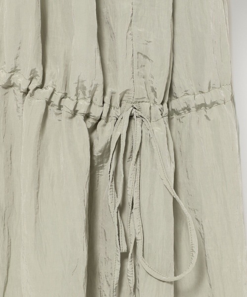 mysty woman（ミスティウーマン）の「【オケージョン】シャーリングワンピース　 242438（ドレス・レディース・ブラック/ベージュ/グリーン・FREE）」の13枚目の写真