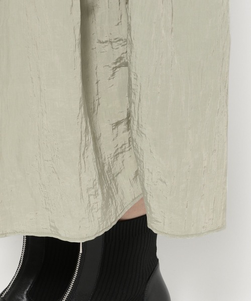 mysty woman（ミスティウーマン）の「【オケージョン】シャーリングワンピース　 242438（ドレス・レディース・ブラック/ベージュ/グリーン・FREE）」の14枚目の写真