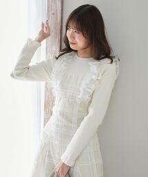 ワンピース（ホワイト/白色系・ドット柄）ファッション通販