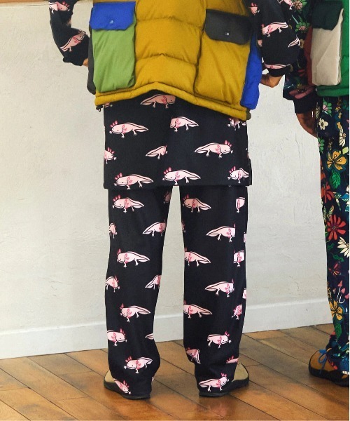 go slow caravan（ゴースローキャラバン）の「寝るまで気持ちいい総柄スムースパンツ（その他パンツ・メンズ・ブラック/ネイビー・SMALL/MEDIUM/LARGE/X-LARGE）」の18枚目の写真