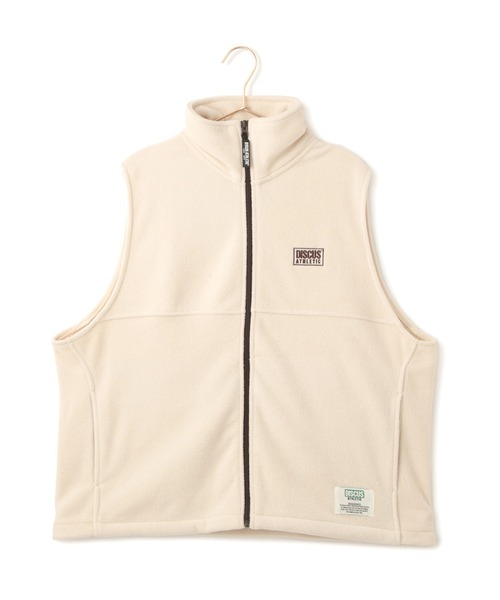 DISCUS ATHLETIC（ディスカス　アスレチック）の「【DISCUS ATHLETIC/ディスカスアスレチック】フリースフルZIPベスト（その他アウター・レディース・キナリ/ブラック・38）」の3枚目の写真