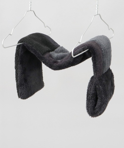 KRIFF MAYER（クリフメイヤー）の「異素材切替 中綿 差込み マフラー（ファーフリース・シープボア・フリース・コーデユロイ）（ネックウォーマー/スヌード・メンズ・マルチ/ブラック/ブラウン・FREE）」の10枚目の写真