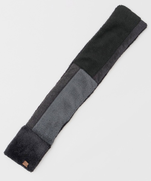 KRIFF MAYER（クリフメイヤー）の「異素材切替 中綿 差込み マフラー（ファーフリース・シープボア・フリース・コーデユロイ）（ネックウォーマー/スヌード・メンズ・マルチ/ブラック/ブラウン・FREE）」の19枚目の写真