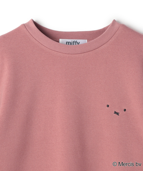 Miffy( ミッフィー)の「【miffy/ミッフィー】胸刺繍デザイン裏起毛プルオーバー(別注)(スウェット・レディース・ピンク/アイボリー・L/LL/M)」の12枚目の写真