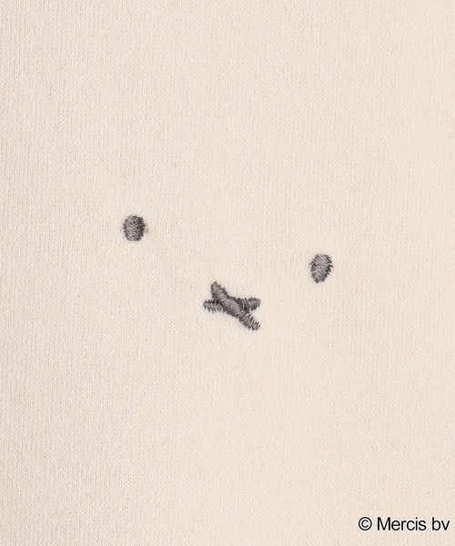 Miffy( ミッフィー)の「【miffy/ミッフィー】胸刺繍デザイン裏起毛プルオーバー(別注)(スウェット・レディース・ピンク/アイボリー・L/LL/M)」の5枚目の写真
