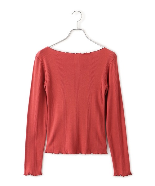 MILLER（ミラー）の「【Miller】VIS別注モデルボートネックメロープルオーバー【洗える】（Tシャツ/カットソー・レディース・レッド系その他/ライトグレー/オフホワイト・FREE）」の5枚目の写真