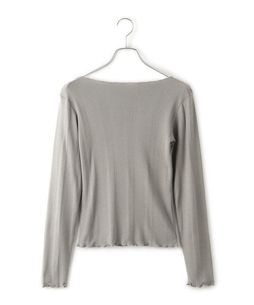 MILLER（ミラー）の「【Miller】VIS別注モデルボートネックメロープルオーバー【洗える】（Tシャツ/カットソー・レディース・レッド系その他/ライトグレー/オフホワイト・FREE）」の22枚目の写真