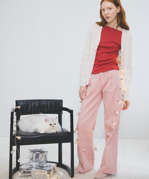 MILLER（ミラー）の「【Miller】VIS別注モデルボートネックメロープルオーバー【洗える】（Tシャツ/カットソー・レディース・レッド系その他/ライトグレー/オフホワイト・FREE）」の11枚目の写真