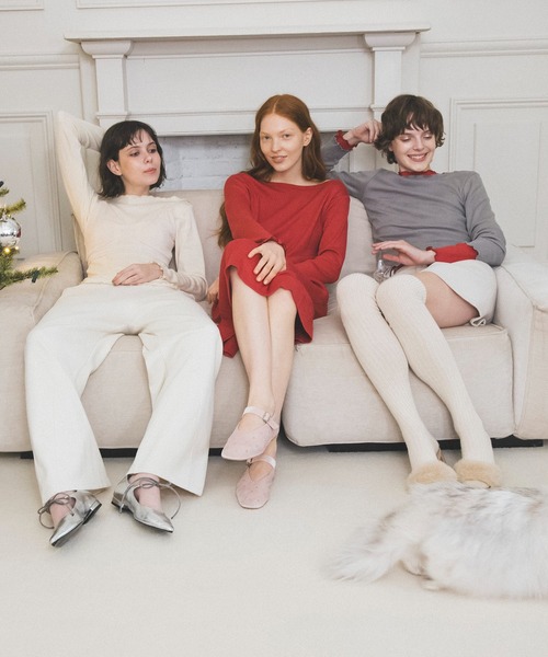 MILLER（ミラー）の「【Miller】VIS別注モデルボートネックメロープルオーバー【洗える】（Tシャツ/カットソー・レディース・レッド系その他/ライトグレー/オフホワイト・FREE）」の18枚目の写真